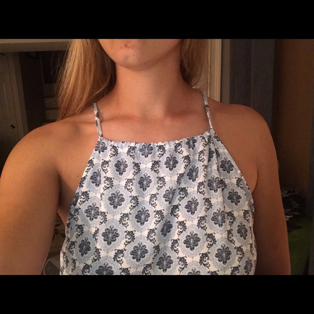 Blue patterned dress - Picture 4 of 4